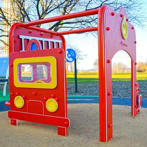 Stucture de jeux extérieurs 1-6 ans sur le thème des pompiers